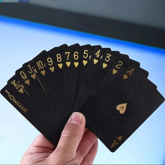 Cartes de Poker Noires & Or